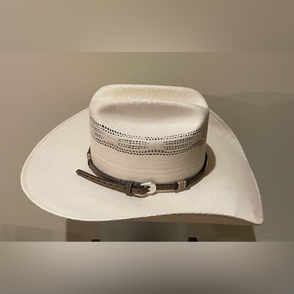 Ariat Straw Cowboy Hat - Dickson 6 7/8 - Picture 1 of 12